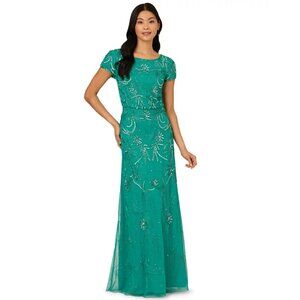 Adrianna Papell Women's Floral Sequin Gown
